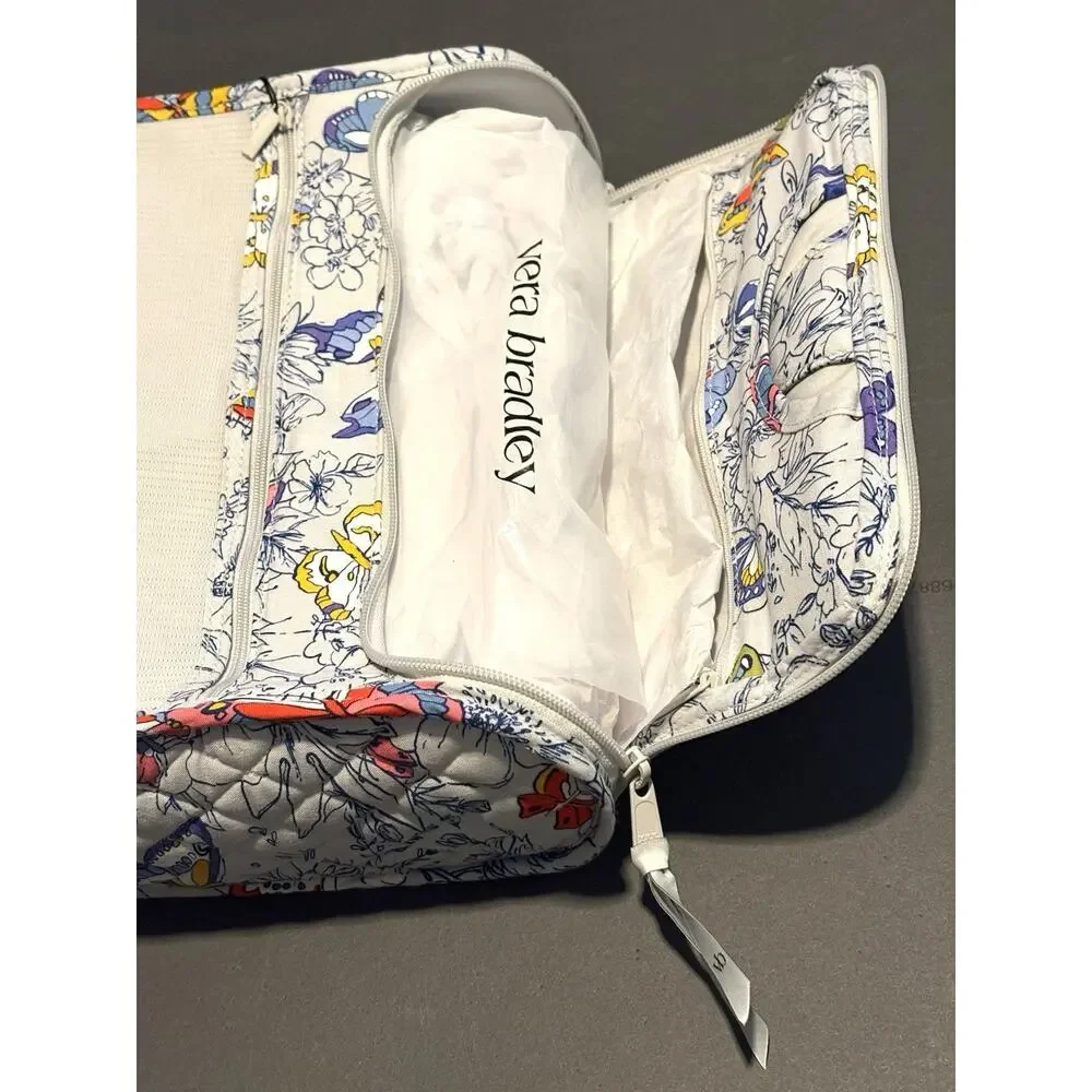 Vera Bradley Coast Breezy Butterflies Grand Hanging Organizer Travel Makeup Bag